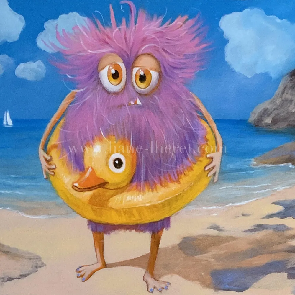 A quoi ça sert ? — Acrylique sur toile, tableau de Liane Lhéret
