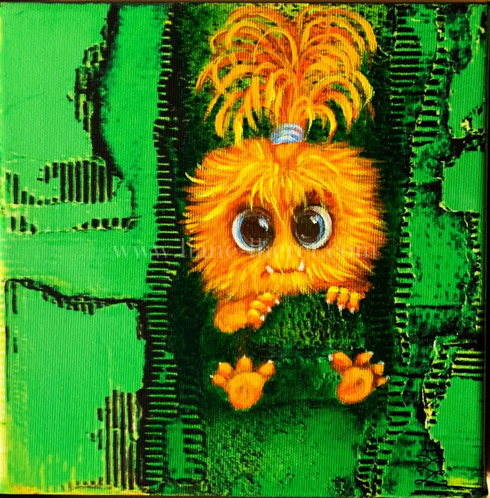 Je veux mon bisou — tableau de Liane Lhéret