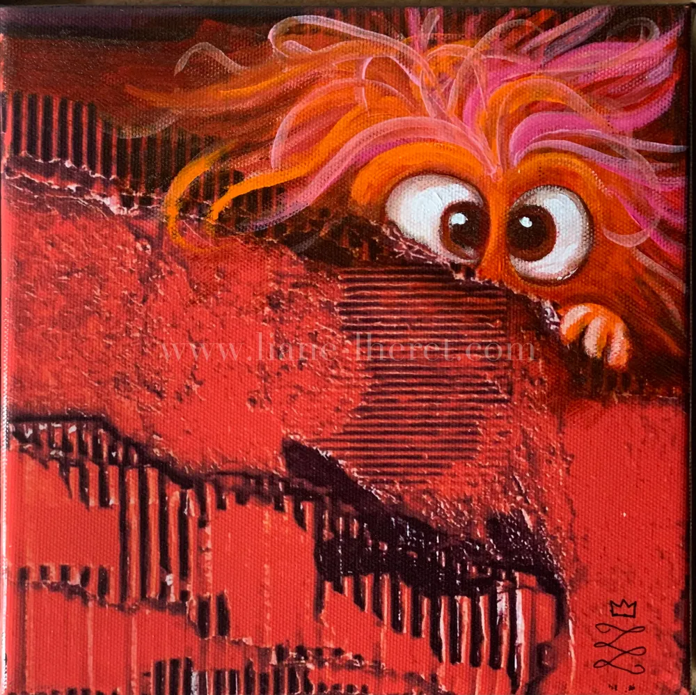 Qui est là ? — tableau de Liane Lhéret