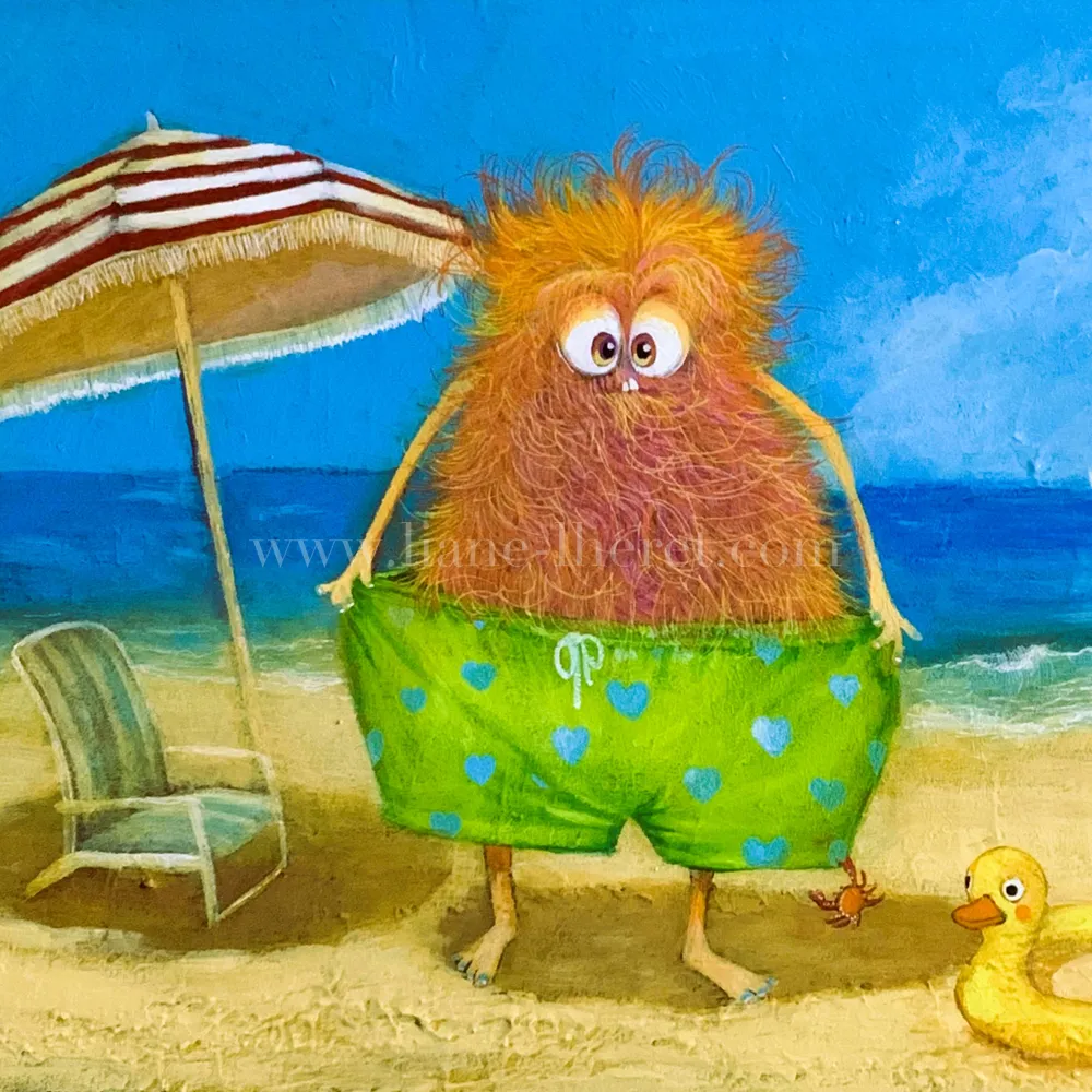 Qui est là ? — Acrylique sur toile, tableau de Liane Lhéret